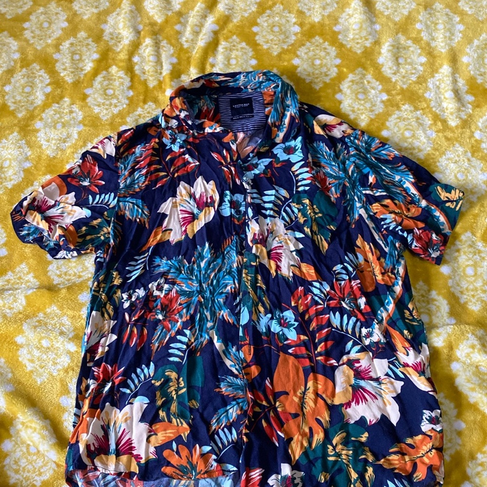 Flower button down